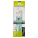PEBEO-BRUSH GOLDEN MIX BRISTLE SHORT HAND 8PCS-952302