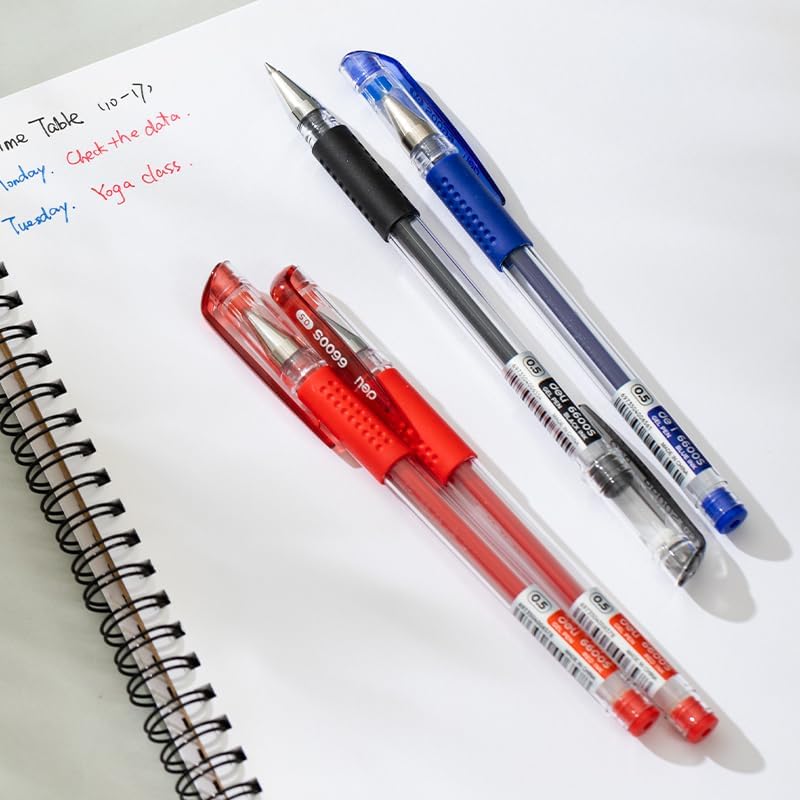 DELI-GEL PEN 0.5 BLUE-6600S-BL-PACK OF 12 PCS