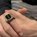 IQIBLA ZIKR RING E01S LITE 20MM BROWN