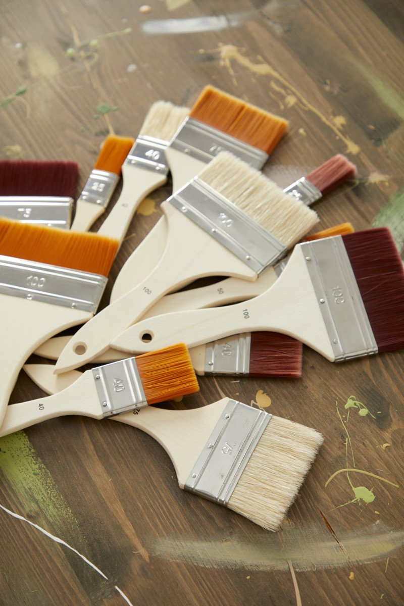 PEBEO-BRUSH WHITE BRISTLE FLAT LARGE (25/40/50) 3PCS-952501