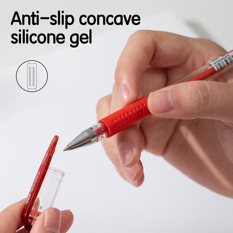 DELI-GEL PEN 0.5 BLUE-6600S-BL-PACK OF 12 PCS