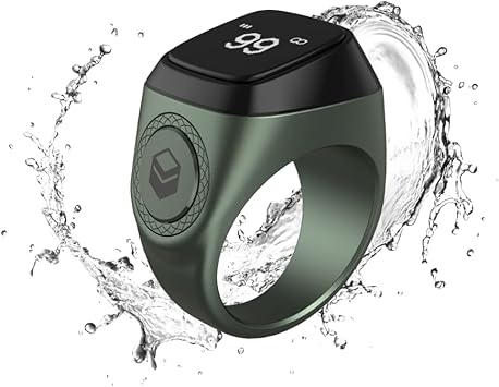 IQIBLA ZIKR RING E01S LITE 18MM GREEN