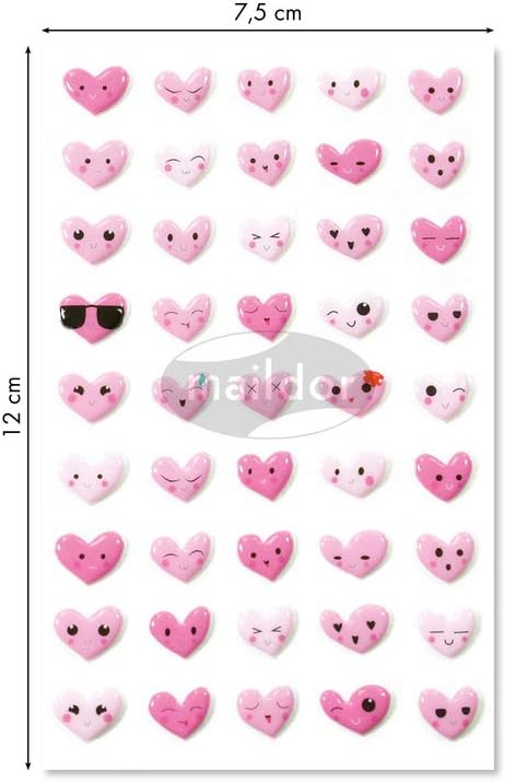 STICKER COOKY EMOTIC HEART-CY057
