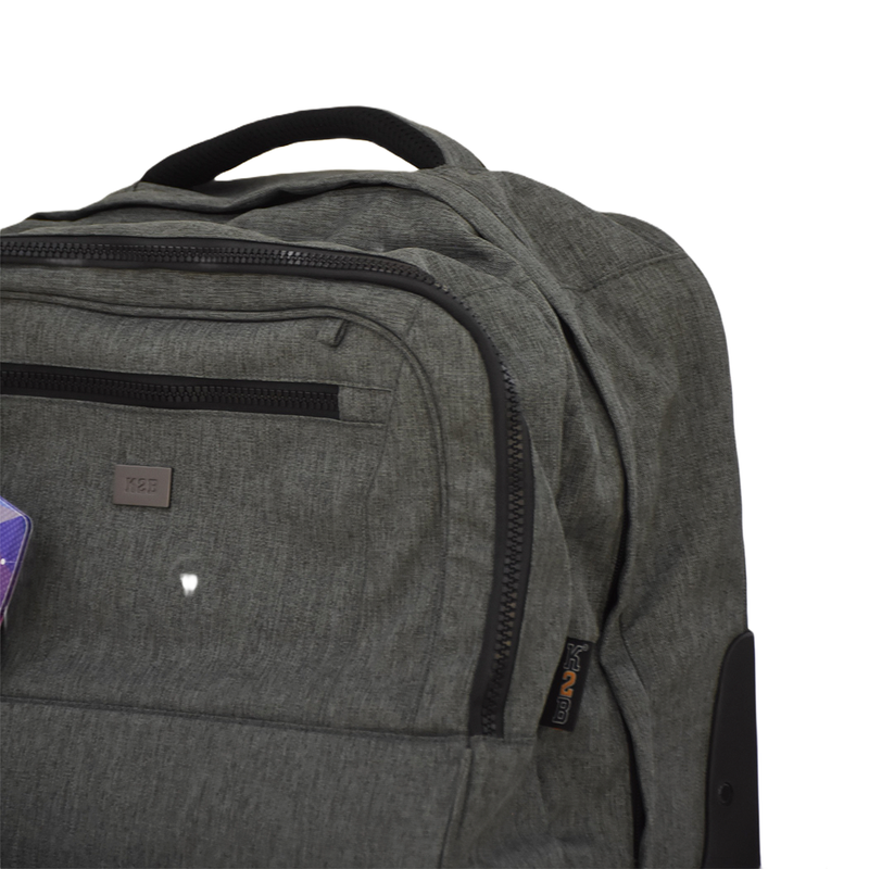 TROLLEY SQUARE 4 WHEEL PATTERN GREY-K24-B4-TS