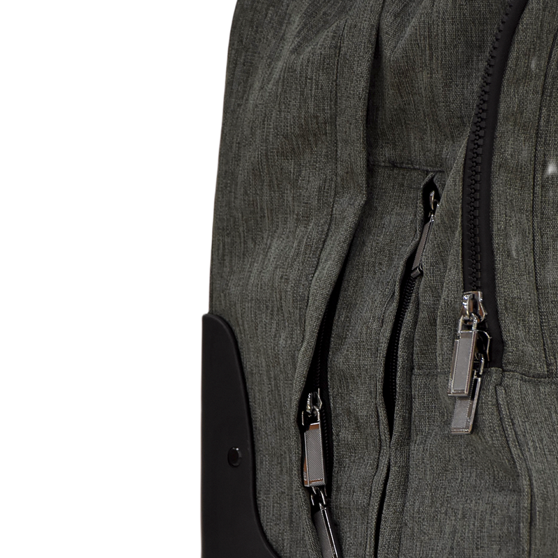 TROLLEY SQUARE 4 WHEEL PATTERN GREY-K24-B4-TS