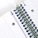 A4 spiral notebook with hard cover, lined paper, 80 sheets of 95 gr/m²,