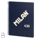 A4 spiral notebook with hard cover, lined paper, 80 sheets of 95 gr/m²,