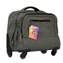 TROLLEY SQUARE 4 WHEEL PATTERN GREY-K24-B4-TS