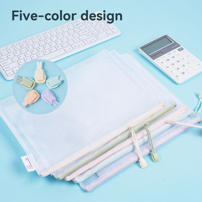 A4 Mesh File ZIPPER FILE A4 MESH-F280-ASSERTED COLOR – Dubai library distributors
