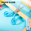 DELI-SCISSORS 122MM W/COVER MACARON -PACK OF 2 PCS-ASSORTED COLOR