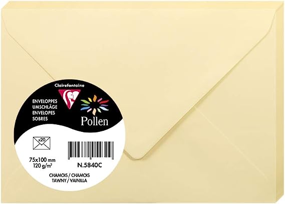 ENVELOPE POLLEN 75X100 120G TAWNY-5840