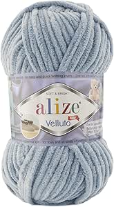 Alize Velluto Hand Knitting Yarn  100grs.- 100% Micropolyester