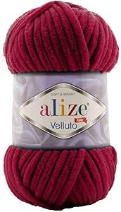 Alize Velluto Hand Knitting Yarn  100grs.- 100% Micropolyester