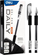 DELI-GEL PEN 0.5 BLACK-PACK OF 12 PCS