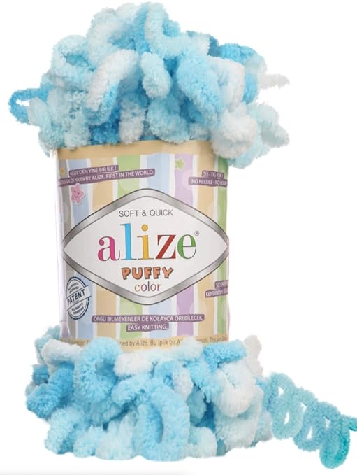 5924 MICRO POLY YARN 100G-ALIZE/PUFFY COLOR