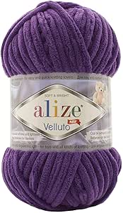 Alize Velluto Hand Knitting Yarn  100grs.- 100% Micropolyester