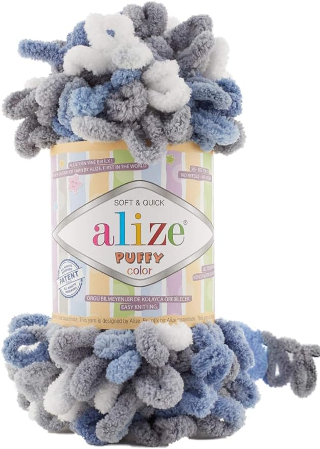 6075 MICRO POLY YARN 100G-ALIZE/PUFFY COLOR