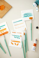 PEBEO-BRUSH GOLDEN ROUND BRISTLE SHORT HAND 6PCS-952311