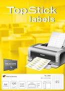 LABELS TOPSTICK 38.1 X 21.2 MM-Pack of 100 pcs