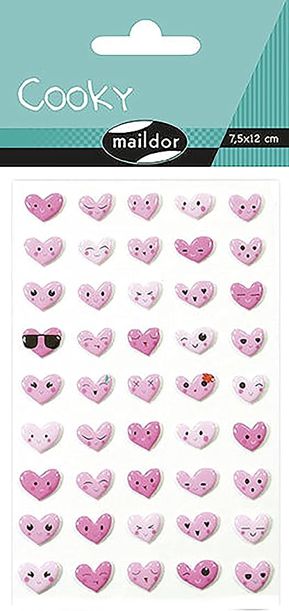 STICKER COOKY EMOTIC HEART-CY057