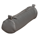 PENCIL CASE ROUND LEATHER AGE BAG GREY-77034