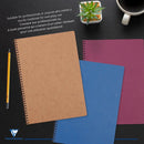 SPIRAL NOTE BOOK A4 50'S 5X5 AGE BAG BLACK-781421