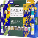 Pebeo-Acrylic Studio 20 Color x 20ml Set-833426