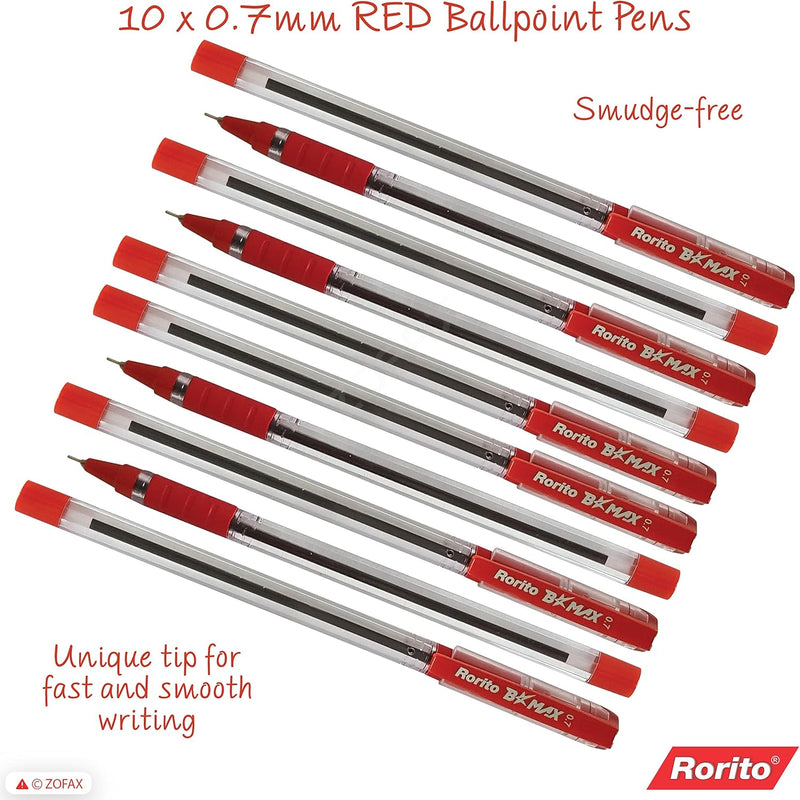 Ball Pen 0.7mm B-Max Red