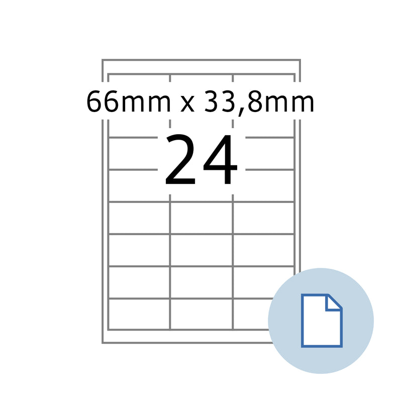 LABELS TOPSTICK 66 X 33.8 MM-8701