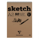 SPIRAL SKETCH PAD A2 90G 50SHT-96601