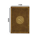 مصحف 17×24 الوان الطيف ورق شاموا غلاف مخمل