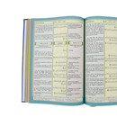 مصحف 17×24 عربي انجليزي لاتيني الوان الطيف بيو