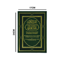 مصحف 17×24 عربي انجليزي لاتيني الوان الطيف بيو