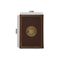 مصحف 14×20 عربي انجليزي شاموا غلاف بيو بني غامق