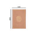 مصحف 14×20 عربي انجليزي لاتيني شاموا غلاف بيو زهري