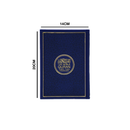 مصحف 14×20 عربي انجليزي لاتيني شاموا غلاف بيو كحلي