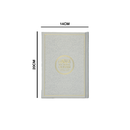 مصحف 14×20 عربي انجليزي لاتيني شاموا غلاف بيو فضي