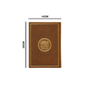 مصحف 14×20 عربي انجليزي لاتيني شاموا غلاف بيو بني فاتح