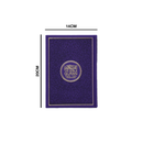 مصحف 14×20 عربي انجليزي لاتيني شاموا غلاف بيو موف غامق