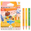 DELI-COLOR PENCIL TRI MINI 12CLR COLOR WOW-C139-12