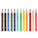 DELI-COLOR PENCIL TRI MINI 12CLR COLOR WOW-C139-12