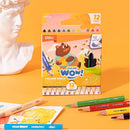 DELI-COLOR PENCIL TRI MINI 12CLR COLOR WOW-C139-12