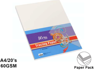 TRACING PAPER A4 60G 20SHT-36368