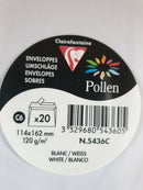 ENVELOPE POLLEN 114X162 120G WHITE-5436