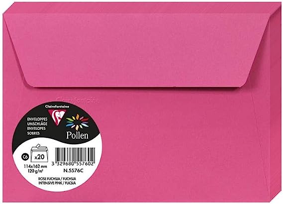 ENVELOPE POLLEN 114X162 120G IN.PINK-5576