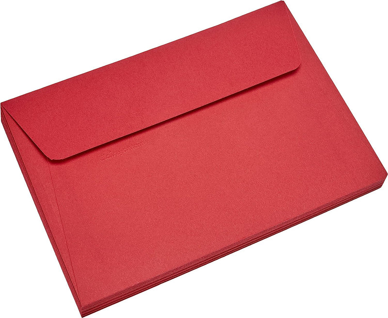 ENVELOPE POLLEN 114X162 120G INTEN.RED-5586