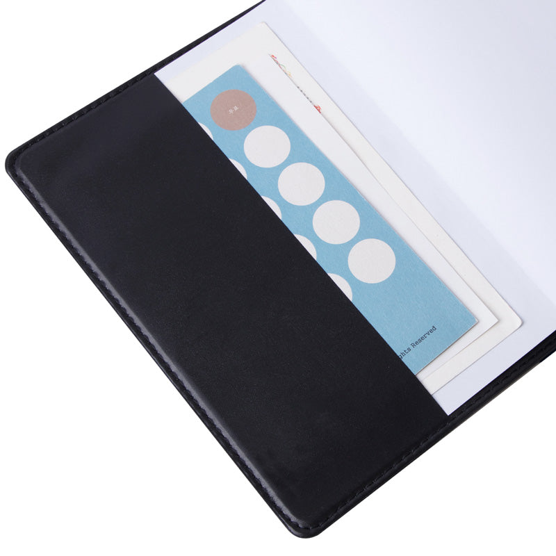 NOTE BOOK 190X130MM 80SHT LEATHER COVER-7902