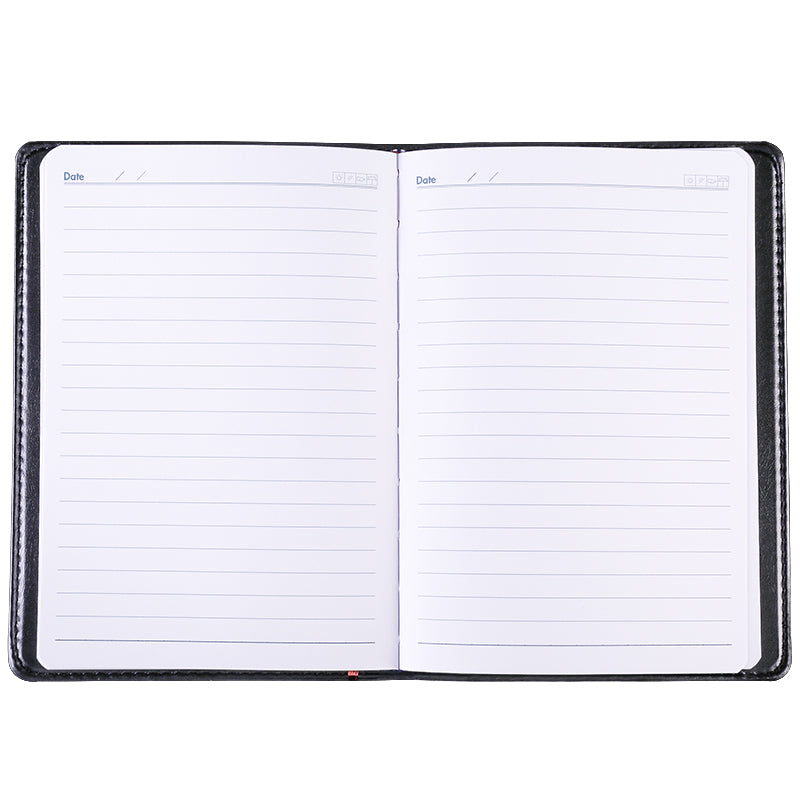NOTE BOOK 190X130MM 80SHT LEATHER COVER-7912