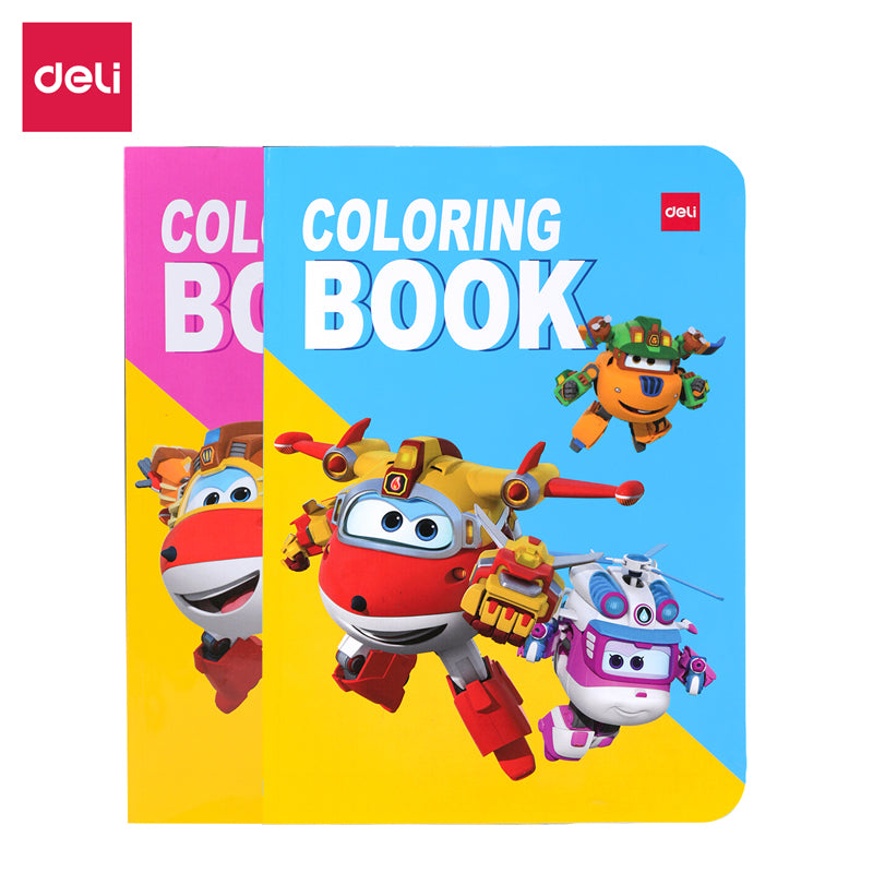 COLORING BOOK A4 SUPER WINGS-N028-ASSORTED COLOUR