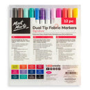 Dual Tip Fabric Markers Signature 12pc  - MMPM0054